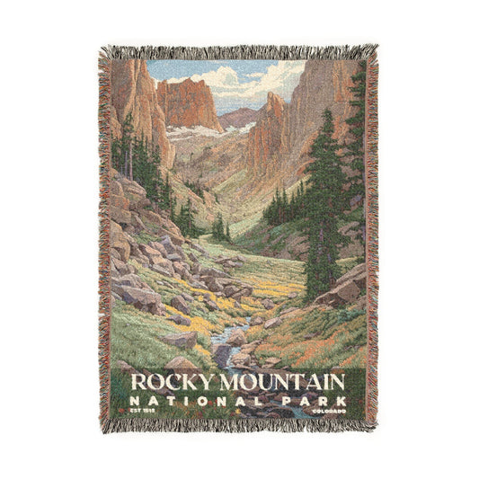 Rocky Mountain National Park Woven Blanket | S02