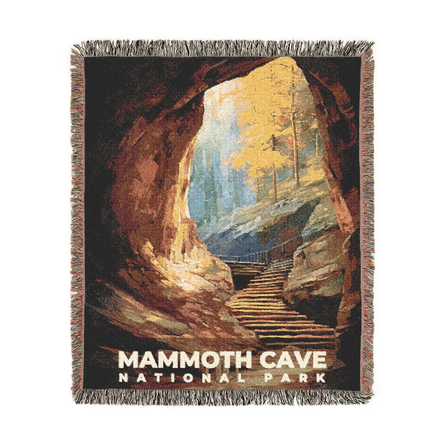 Mammoth Cave National Park Woven Blanket | S06