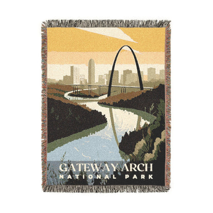 Gateway Arch National Park Woven Blanket | S01