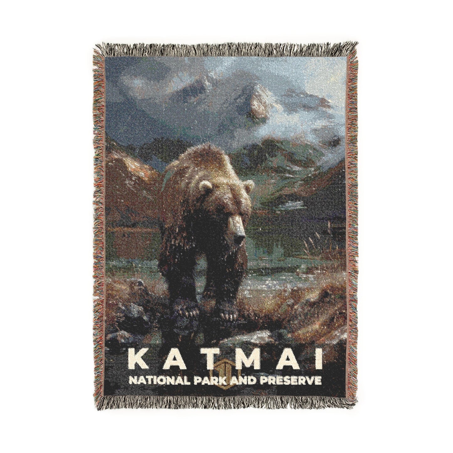 Katmai National Park Woven Blanket | S12