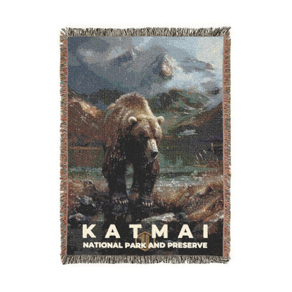 Katmai National Park Woven Blanket | S12