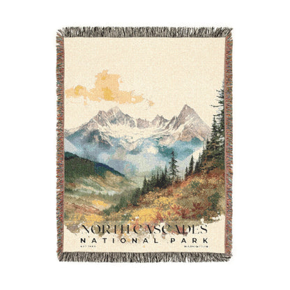 North Cascades National Park Woven Blanket | S04
