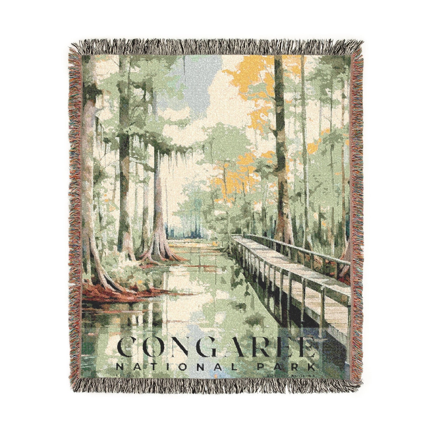 Congaree National Park Woven Blanket | S04