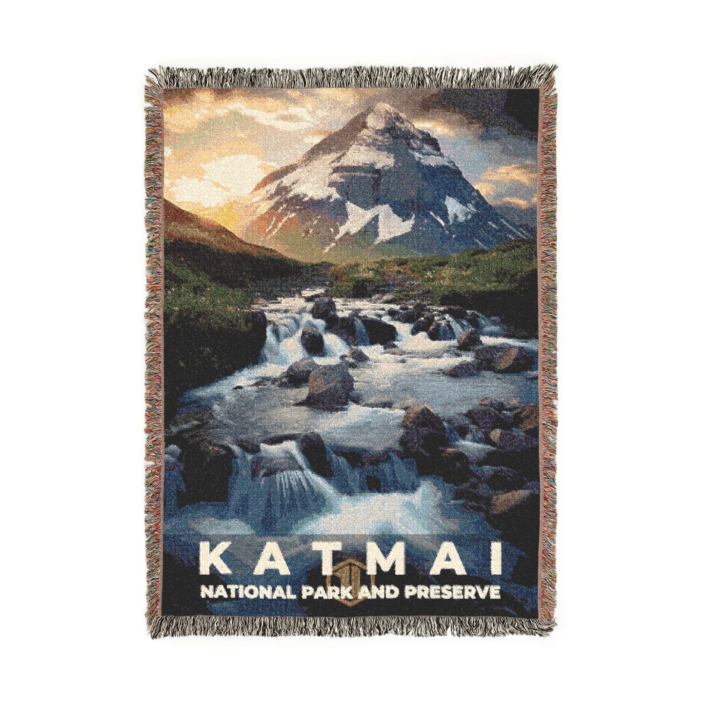 Katmai National Park Woven Blanket | S10