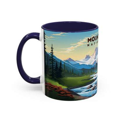 Mount Rainier National Park Mug | Accent Coffee Mug (11, 15oz)