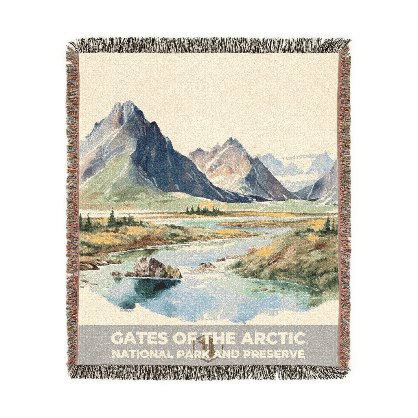 Gates of the Arctic National Park Woven Blanket | S08