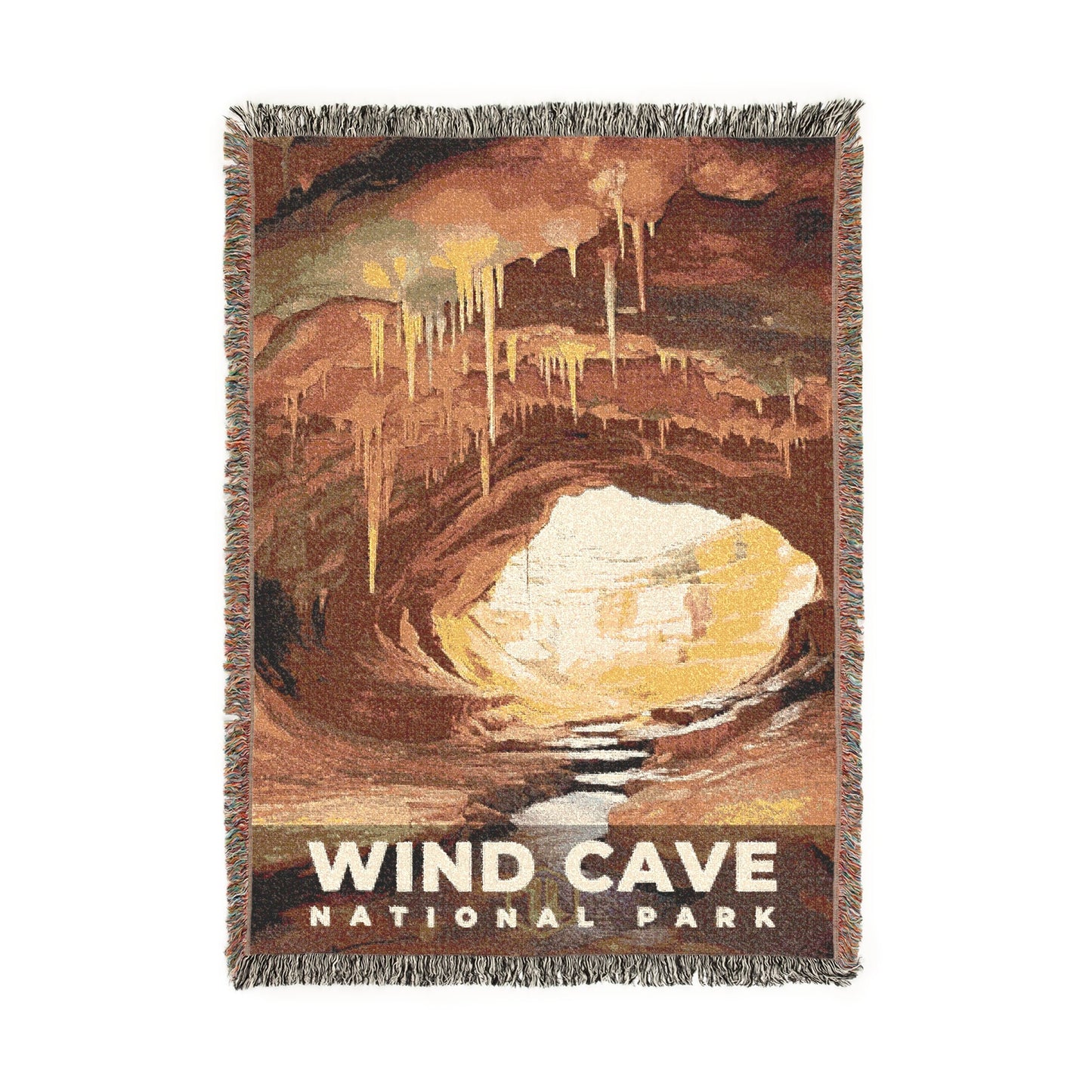 Wind Cave National Park Woven Blanket | S06