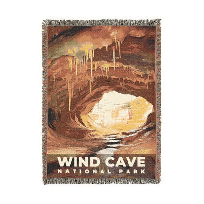 Wind Cave National Park Woven Blanket | S06