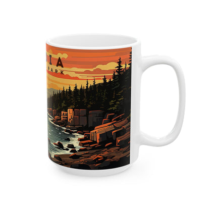 Acadia National Park Mug | White Ceramic Mug (11oz, 15oz)