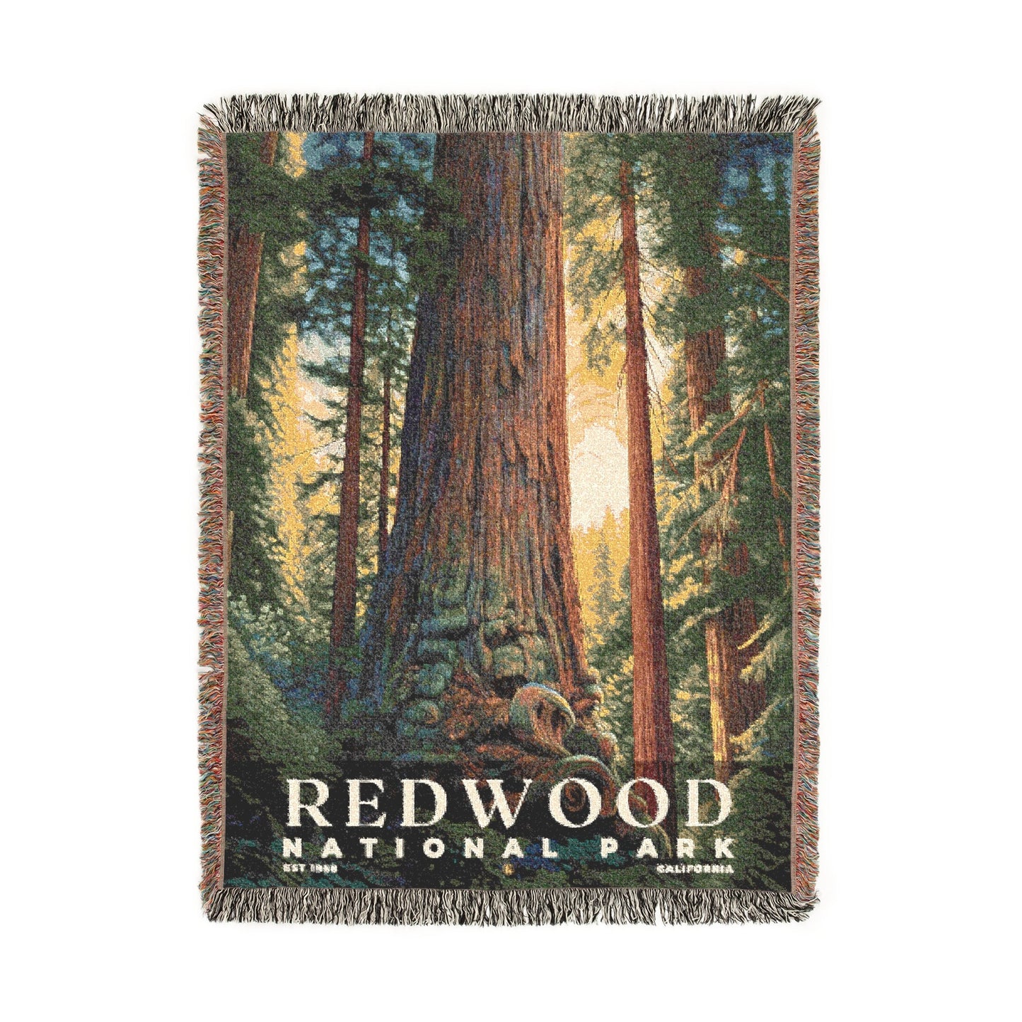 Redwood National Park Woven Blanket | S02