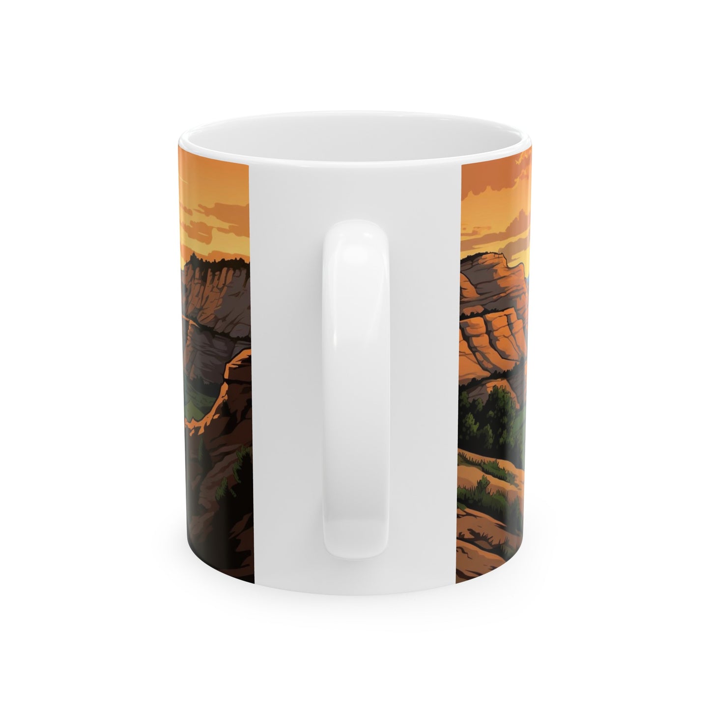 Theodore Roosevelt National Park Mug | White Ceramic Mug (11oz, 15oz)