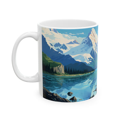 Glacier Bay National Park Mug | White Ceramic Mug (11oz, 15oz)