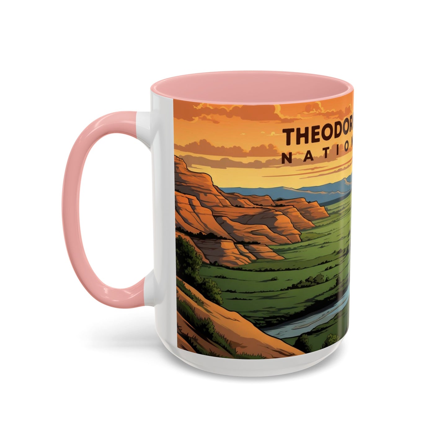 Theodore Roosevelt National Park Mug | Accent Coffee Mug (11, 15oz)