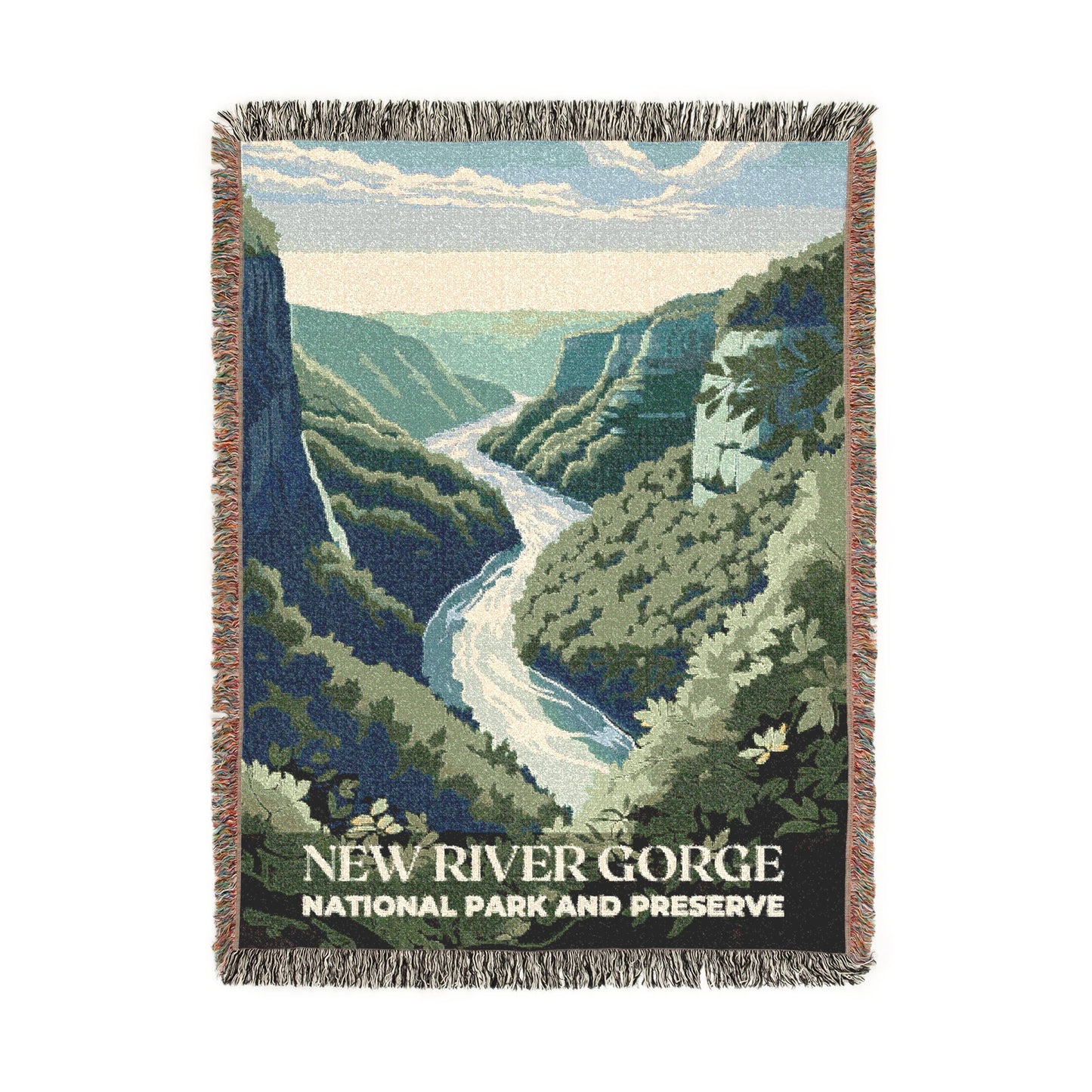 New River Gorge National Park Woven Blanket | S01