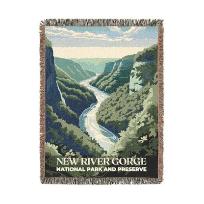 New River Gorge National Park Woven Blanket | S01