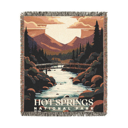 Hot Springs National Park Woven Blanket | S05