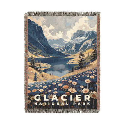 Glacier National Park Woven Blanket | S19
