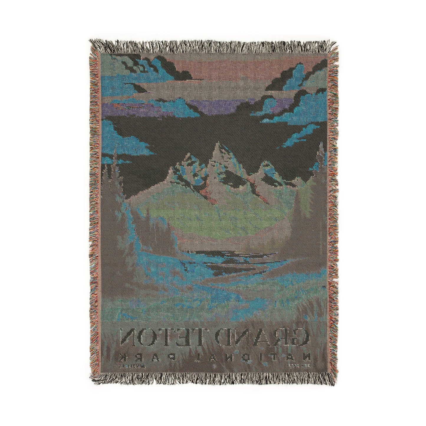 Grand Teton National Park Woven Blanket | S05