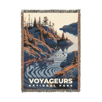 Voyageurs National Park Woven Blanket | S19