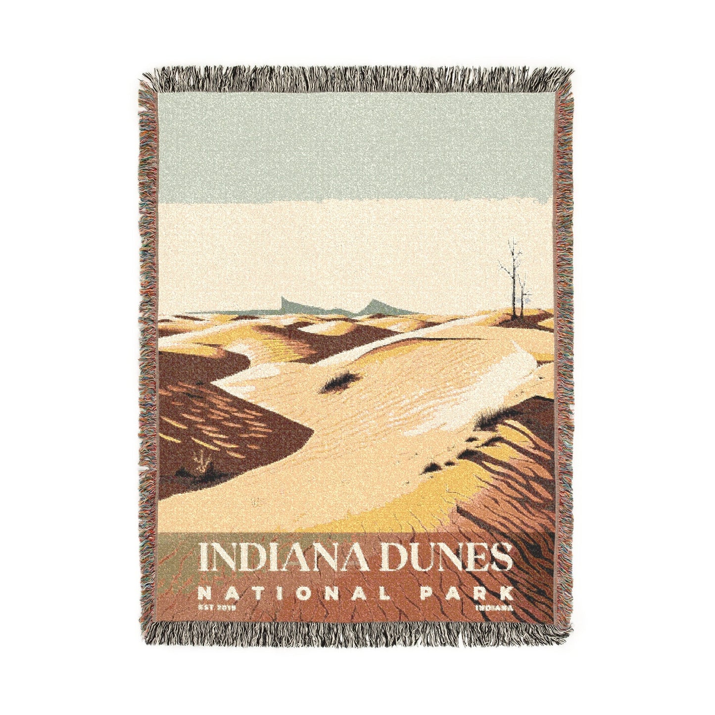 Indiana Dunes National Park Woven Blanket | S03