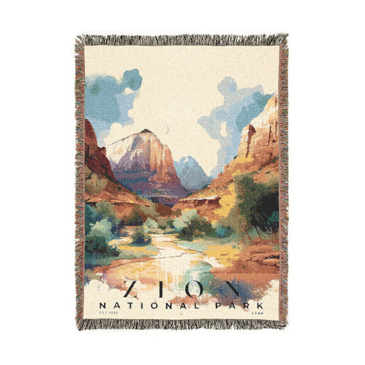 Zion National Park Woven Blanket | S04