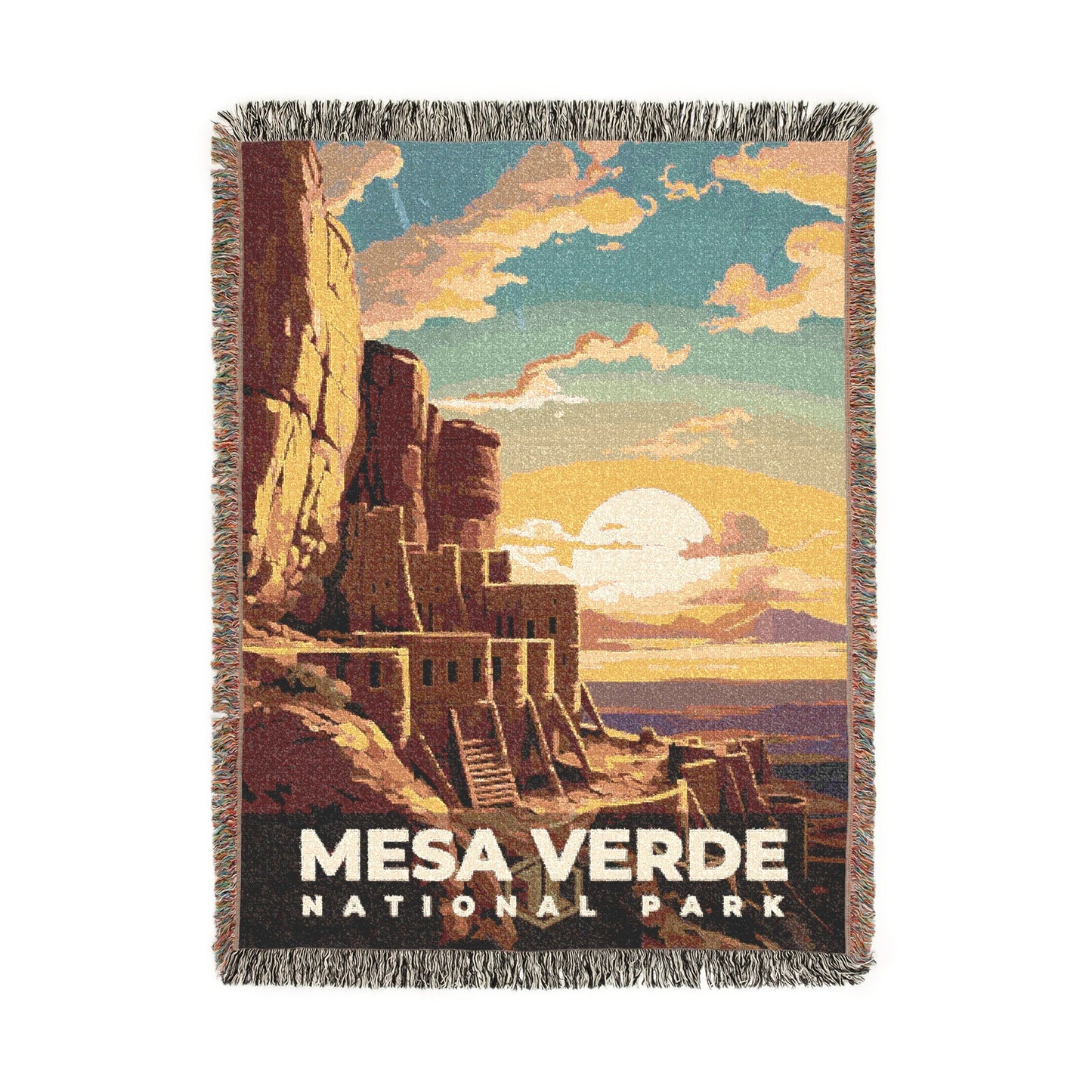 Mesa Verde National Park Woven Blanket | S07