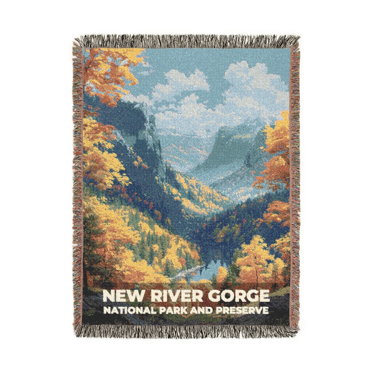 New River Gorge National Park Woven Blanket | S13