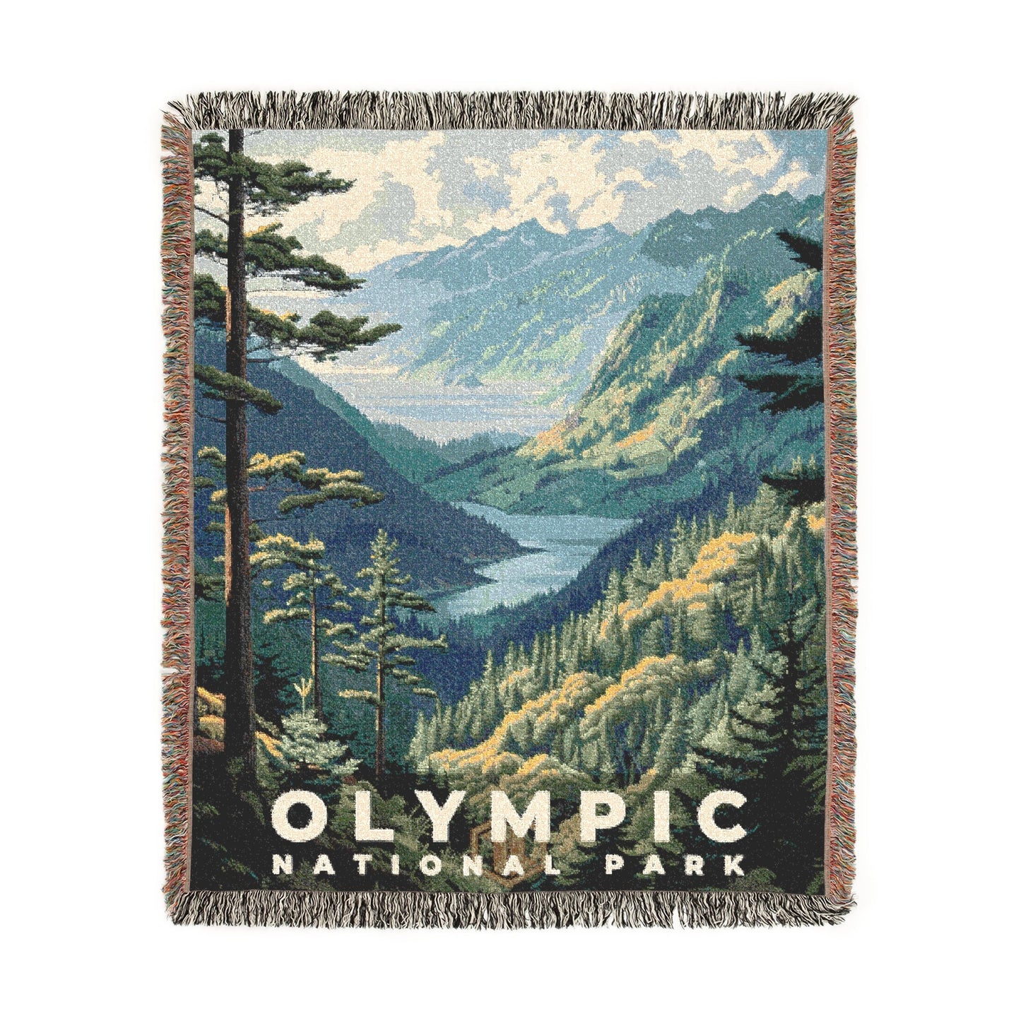 Olympic National Park Woven Blanket | S11