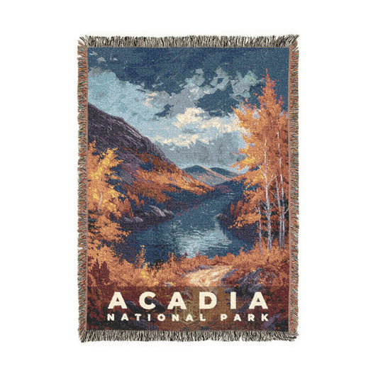 Acadia National Park Woven Blanket | S14