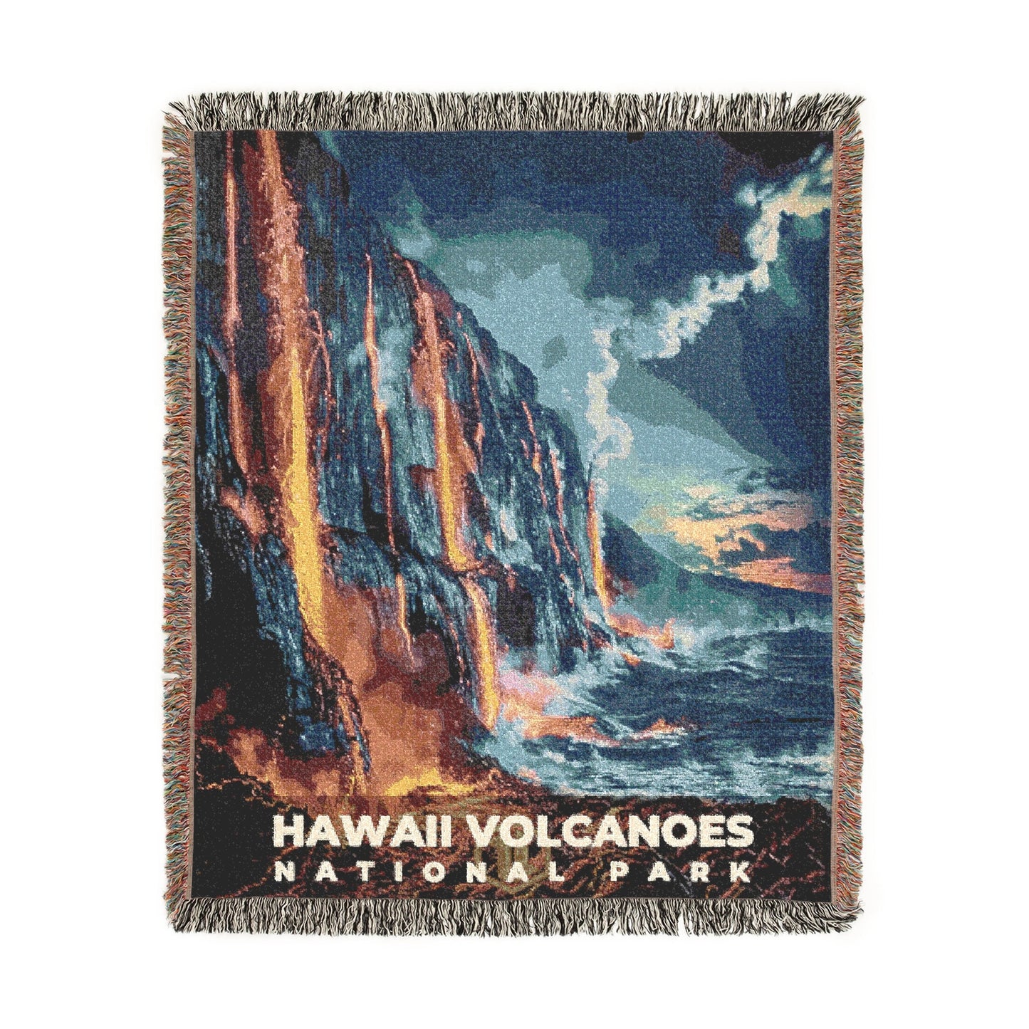 Hawaii Volcanoes National Park Woven Blanket | S16