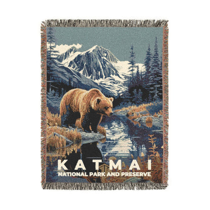 Katmai National Park Woven Blanket | S19