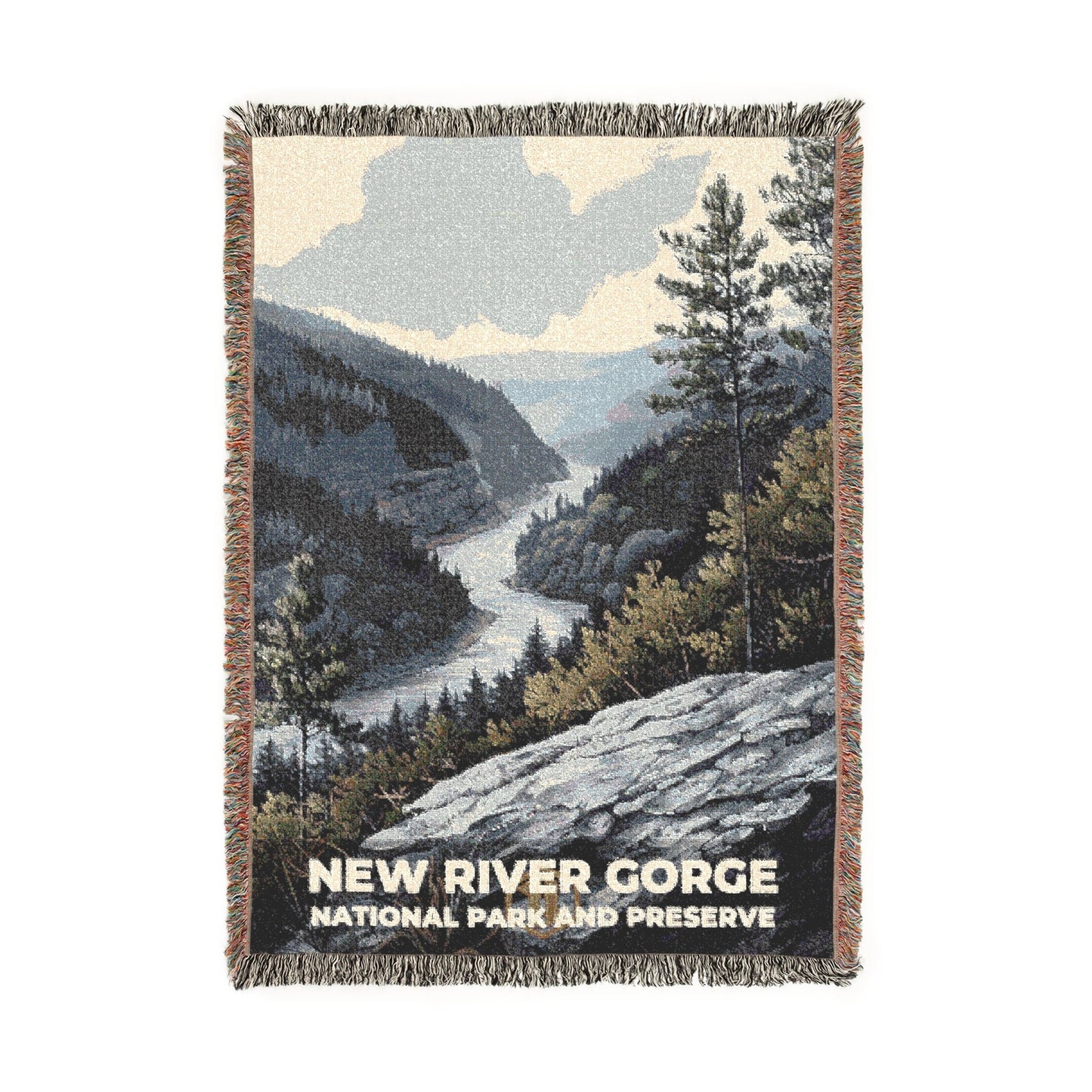 New River Gorge National Park Woven Blanket | S17