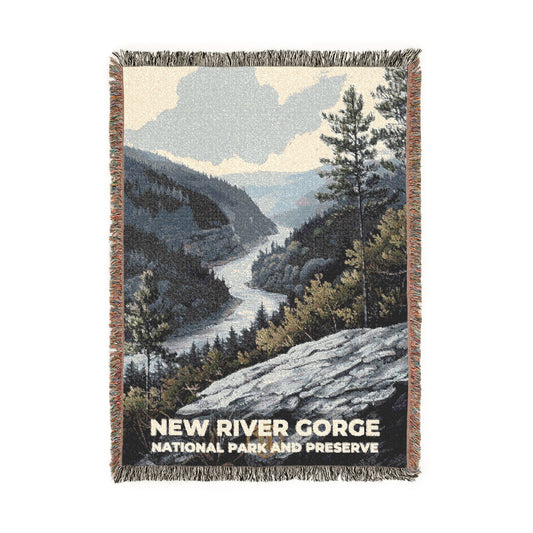 New River Gorge National Park Woven Blanket | S17