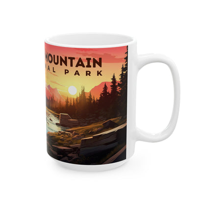 Rocky Mountain National Park Mug | White Ceramic Mug (11oz, 15oz)