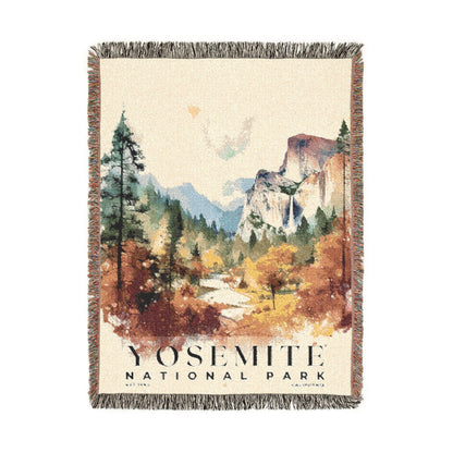 Yosemite National Park Woven Blanket | S04