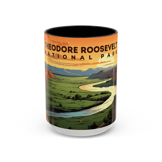 Theodore Roosevelt National Park Mug | Accent Coffee Mug (11, 15oz)
