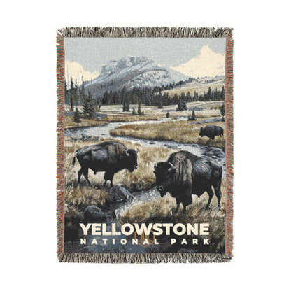 Yellowstone National Park Woven Blanket | S17