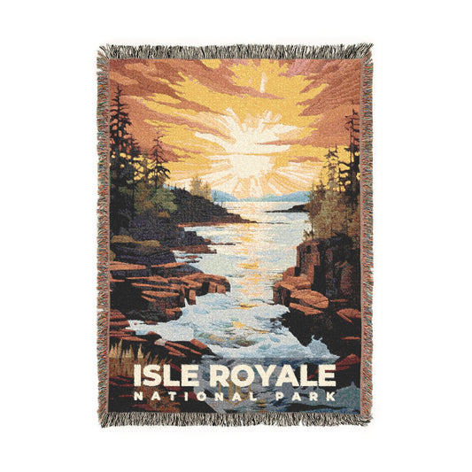 Isle Royale National Park Woven Blanket | S09