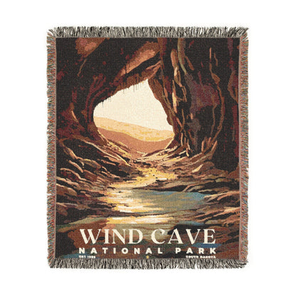 Wind Cave National Park Woven Blanket | S05