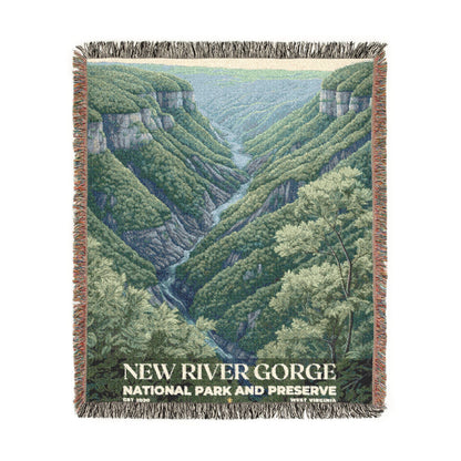 New River Gorge National Park Woven Blanket | S02
