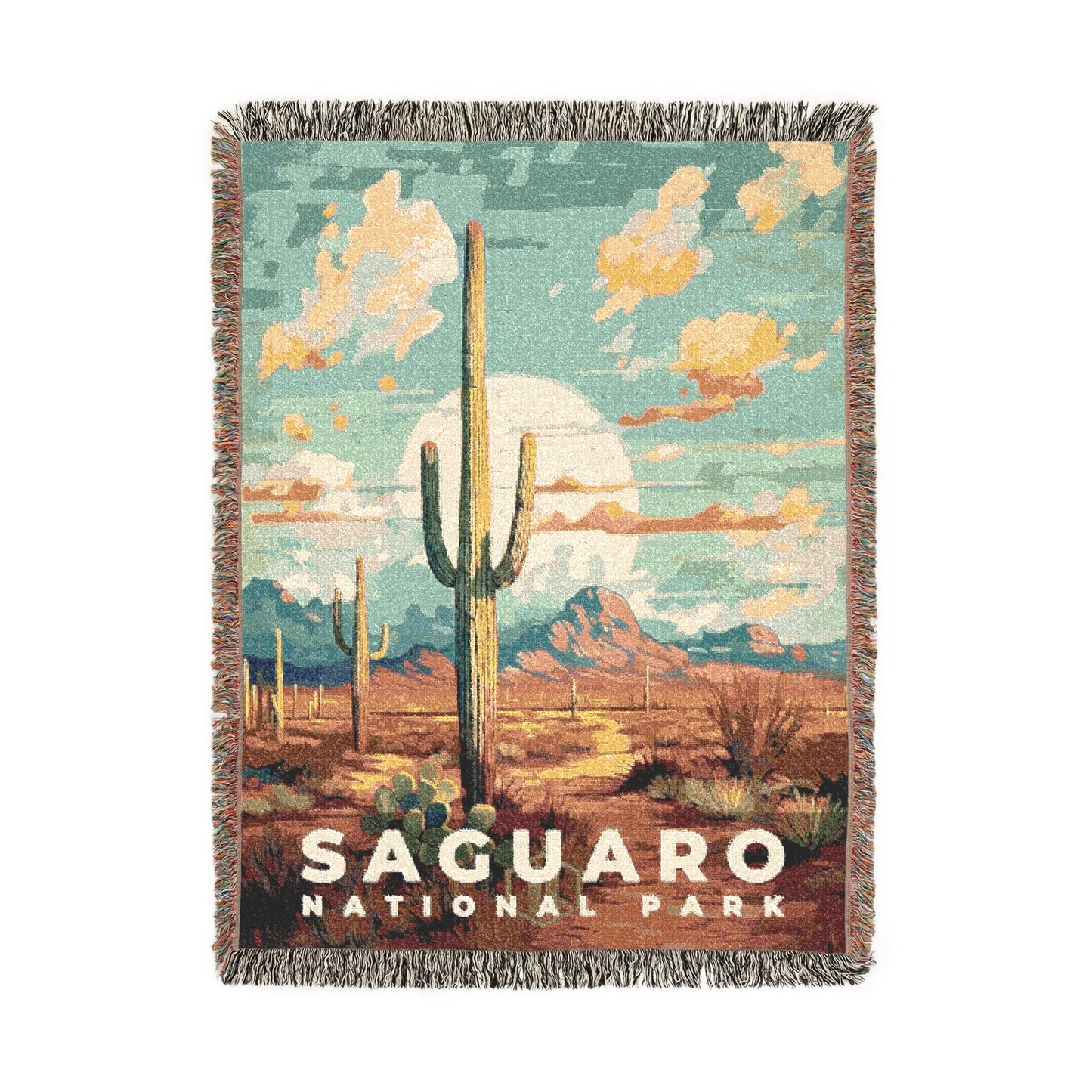 Saguaro National Park Woven Blanket | S06