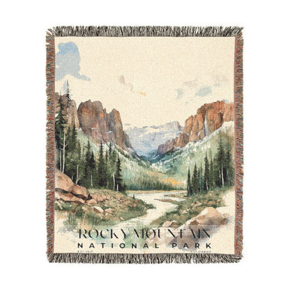 Rocky Mountain National Park Woven Blanket | S04