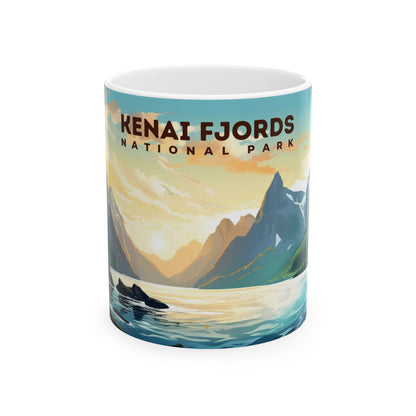 Kenai Fjords National Park Mug | White Ceramic Mug (11oz, 15oz)