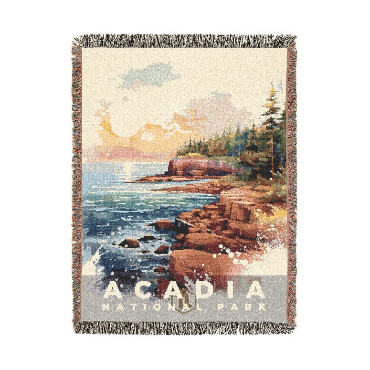 Acadia National Park Woven Blanket | S08