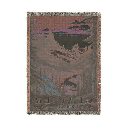 Glacier National Park Woven Blanket | S02