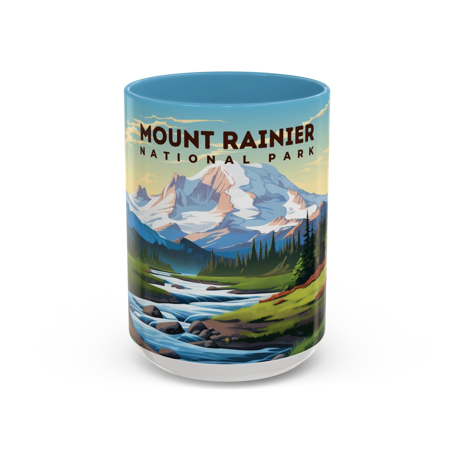 Mount Rainier National Park Mug | Accent Coffee Mug (11, 15oz)