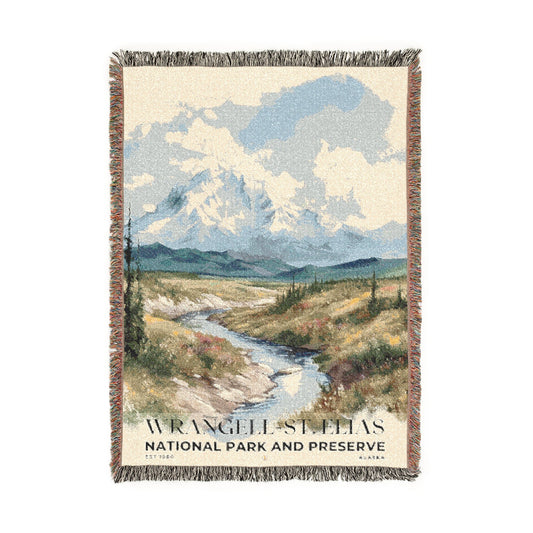 Wrangell-St. Elias National Park Woven Blanket | S04