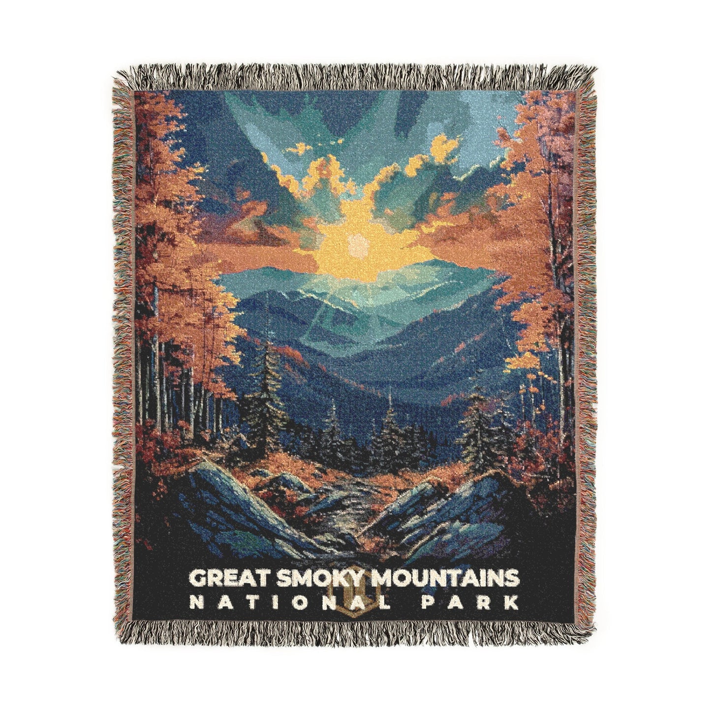 Great Smoky Mountains National Park Woven Blanket | S16