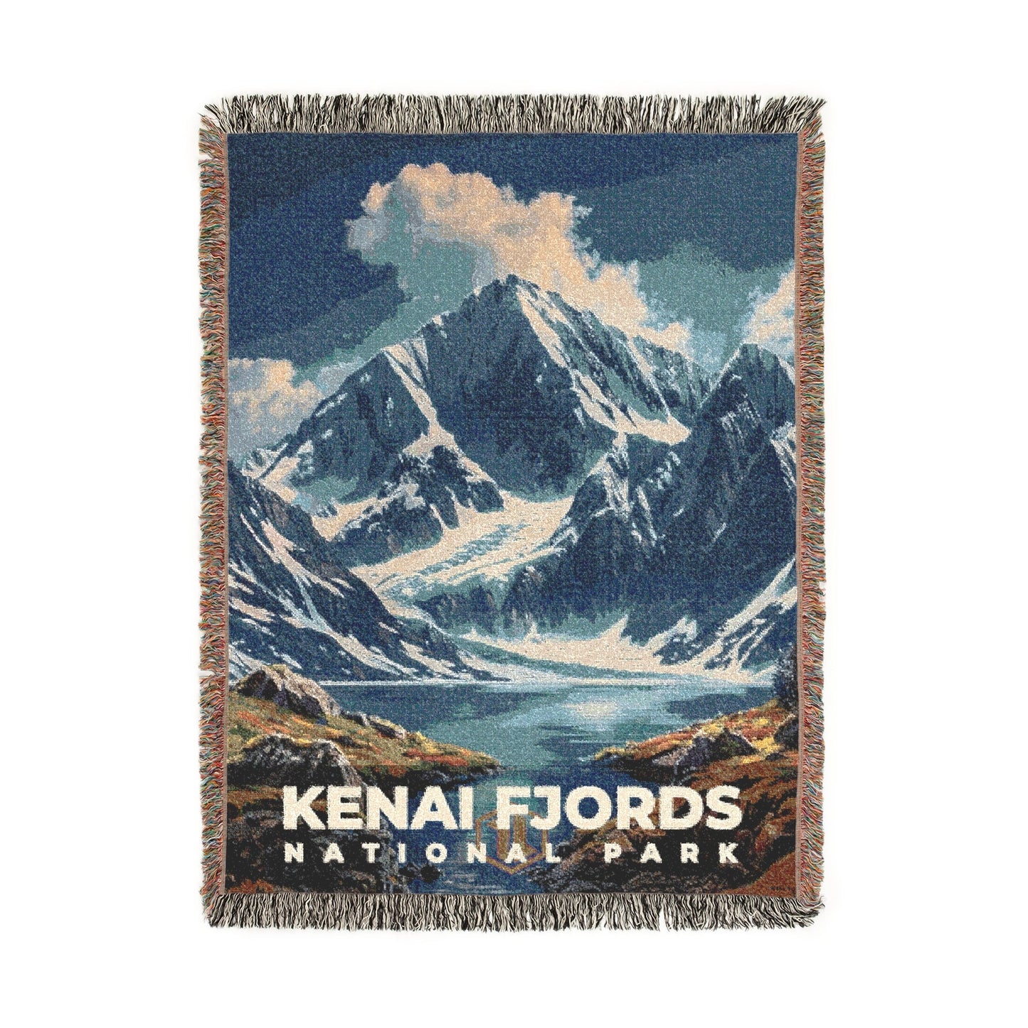 Kenai Fjords National Park Woven Blanket | S16