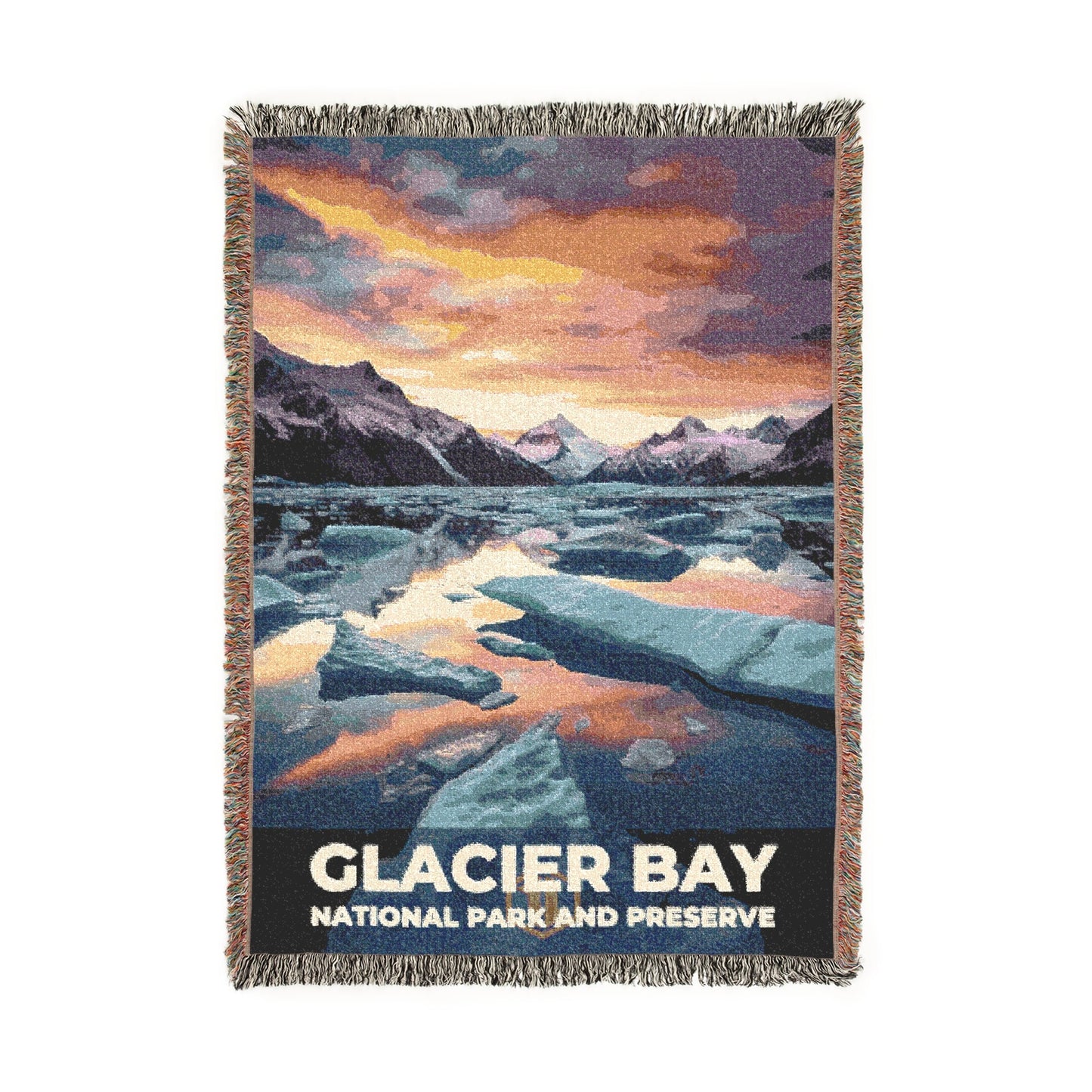 Glacier Bay National Park Woven Blanket | S10